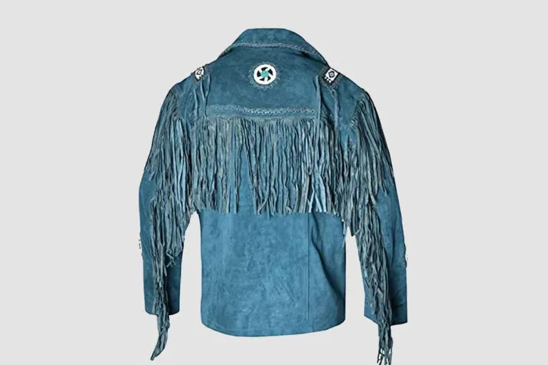 Fringe Leather Jacket Mens