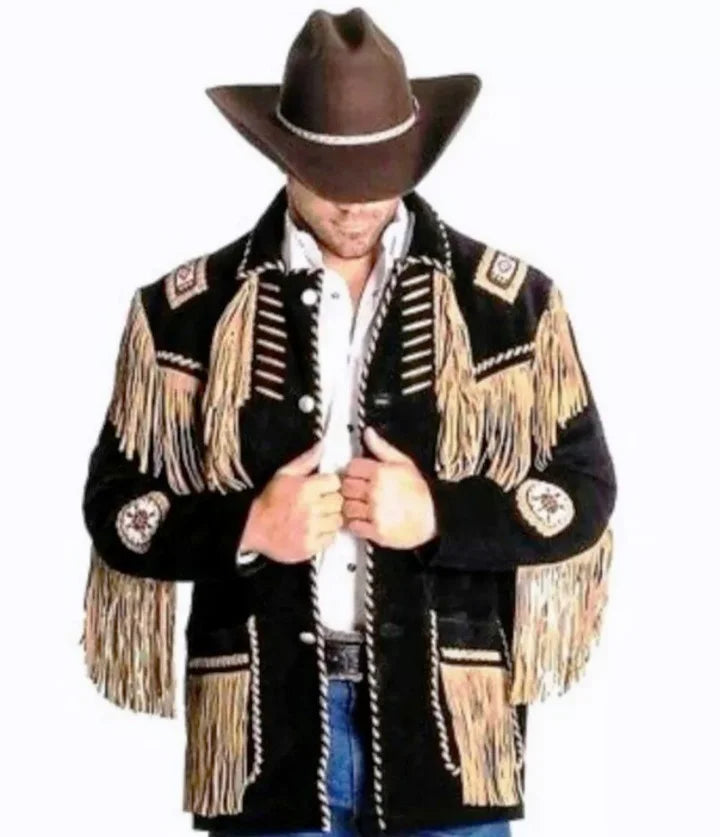 Men’s Leather Jackets -Boho Jacket Fringe