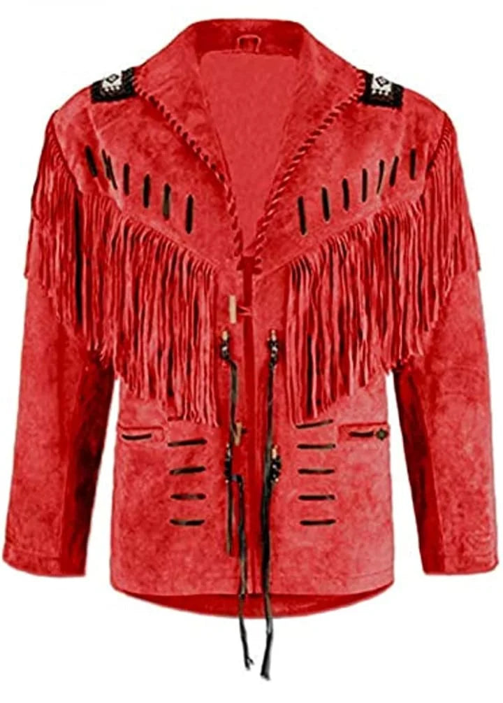 Western Fringe Jacket Men