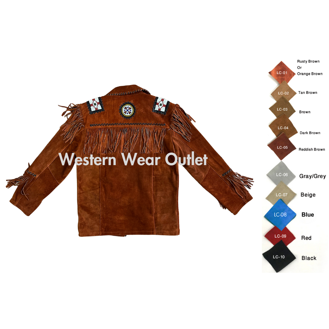 Good-Looking Men Rusty Brown Suede Jacket, RBSEB1