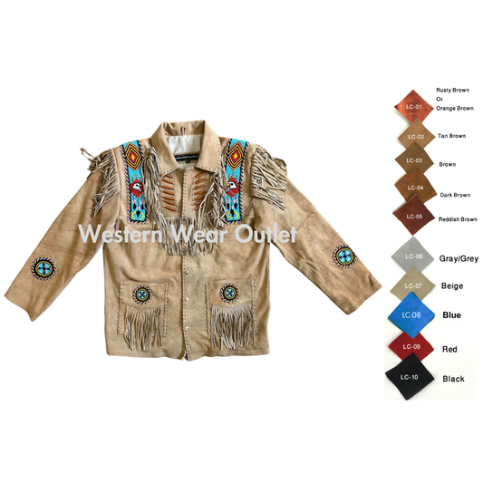 Cowboy Native American Jacket: Bold and Authentic, MSWJ23