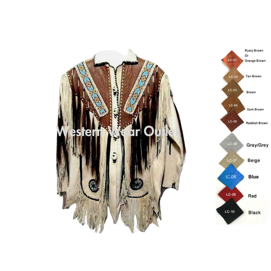 Native American Indian Beaded Shirt Suede Sioux War Shirt, SWS1B