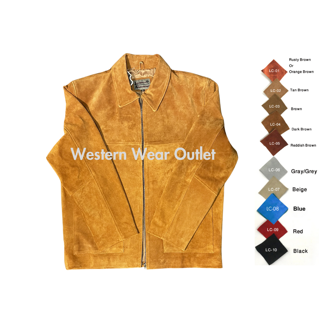 Suede Biker Jacket Men: Timeless Style, Premium Leather, MSBJ1A