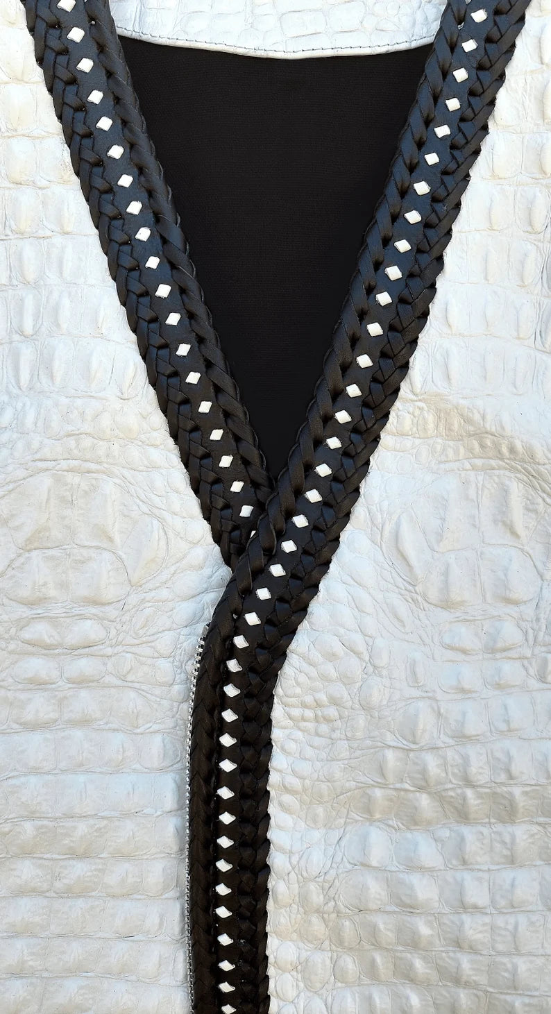 Leather Biker Vest 