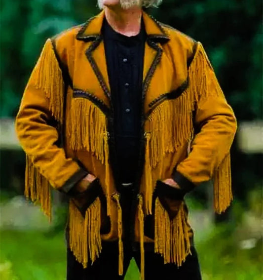 Cowboy Style Fringe Leather Jacket