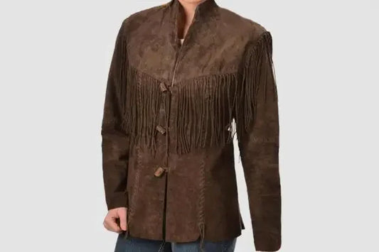 Cowgirl Fringe Jacket – Women’s Western Suede Vintage Style 