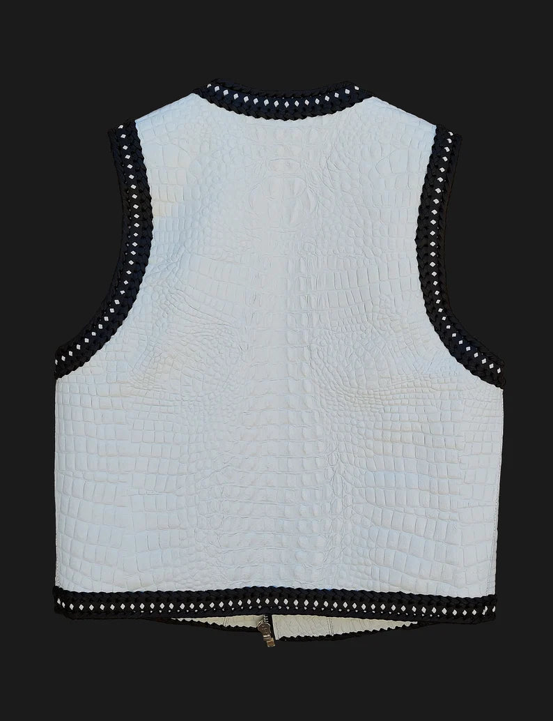 Leather Biker Vest
