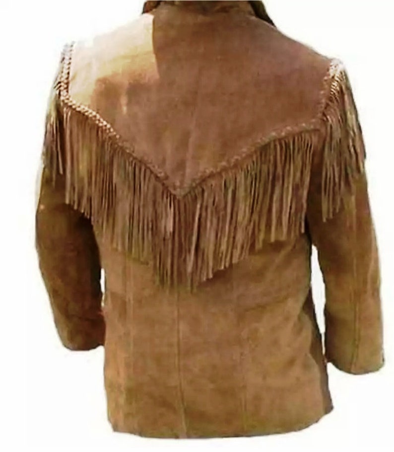 Classic Men's Suede Fringe Jacket