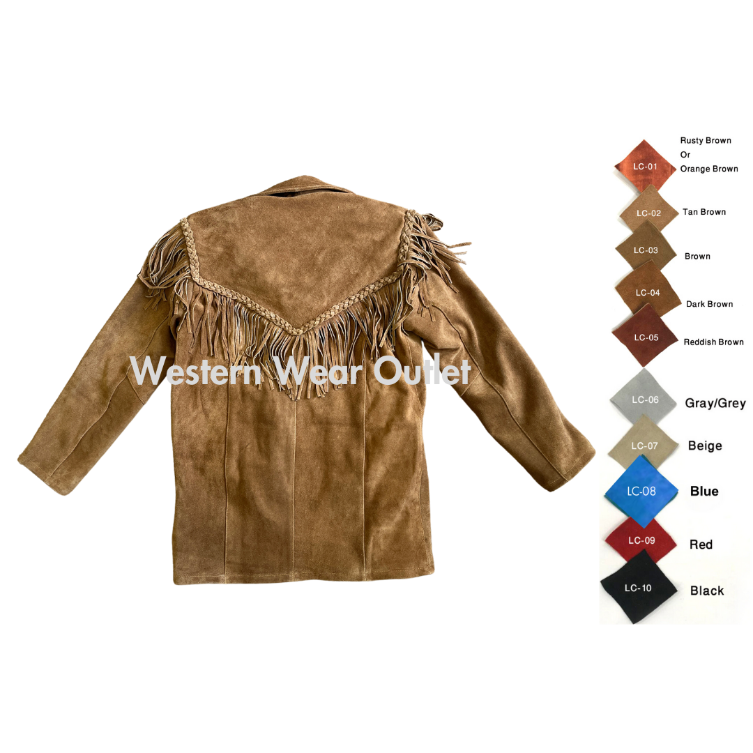 Men's Suede Fringe Jacket
