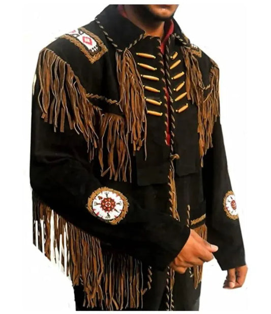 Native American Beaded Leather Jackets