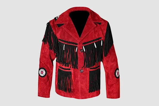 Vintage Fringe Suede Jacket - Cowboy Western Leather Coat