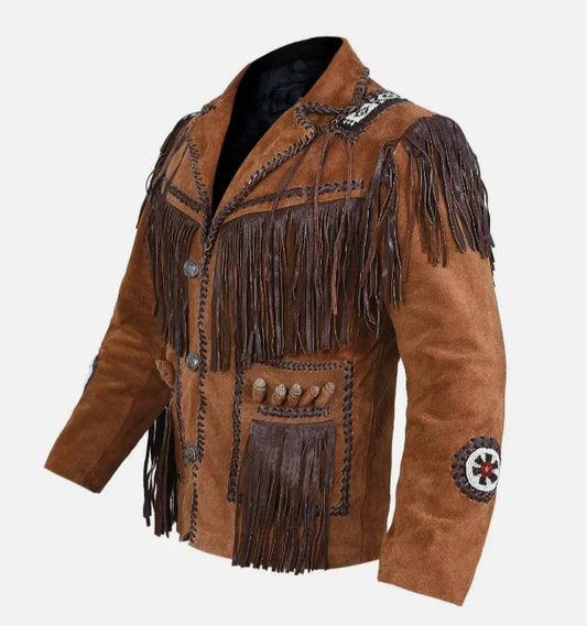 Western Leather Jacket Men 