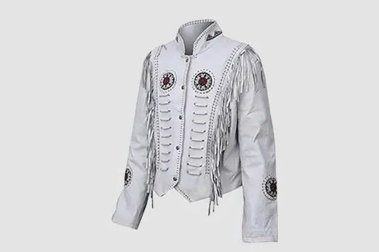 Women’s Western Cowgirl Suede Fringe Leather Jacket 