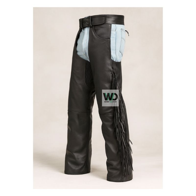 fringe chaps rear stretch panel design